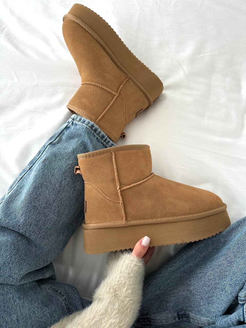 UGG Classic Mini Platform Brown - oceanhype - 