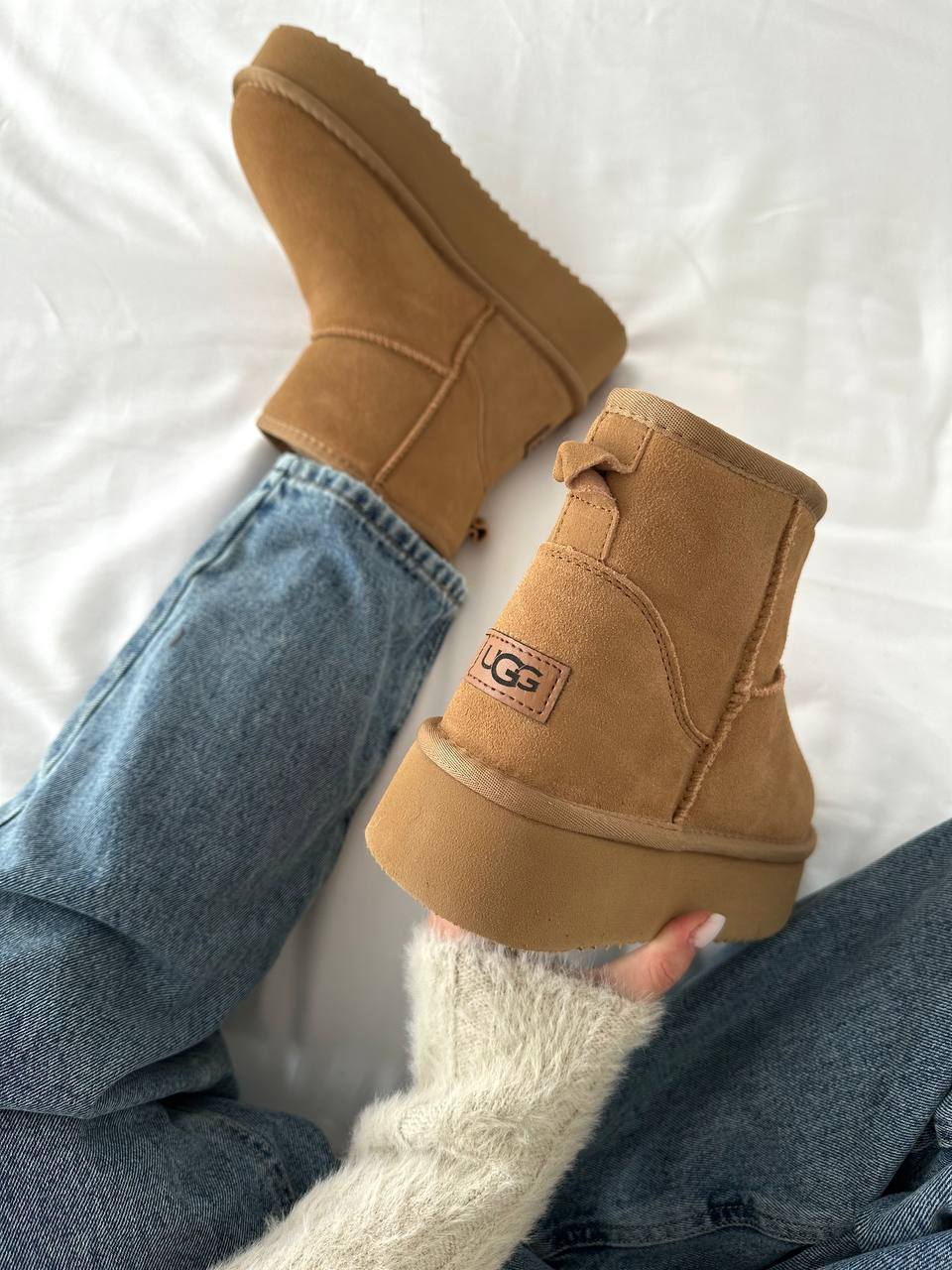 UGG Classic Mini Platform Brown - oceanhype - 