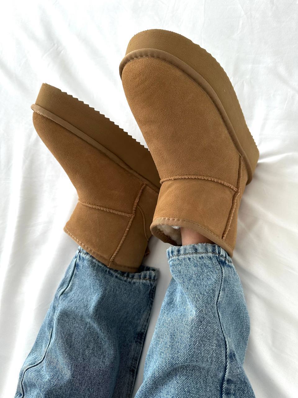 UGG Classic Mini Platform Brown - oceanhype - 