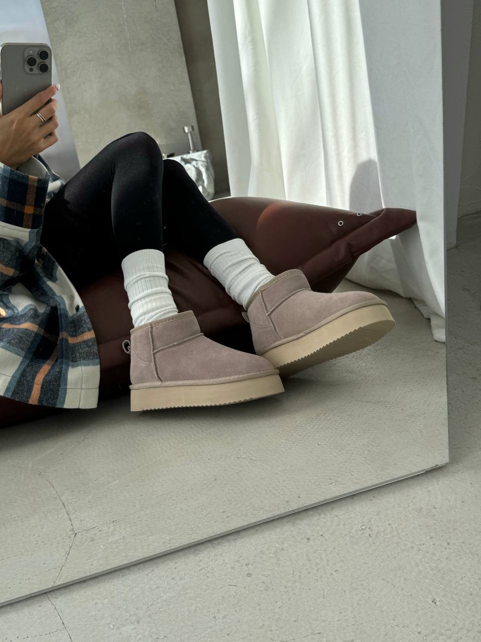 UGG Ultra Mini Platform Beige Suede - oceanhype - 