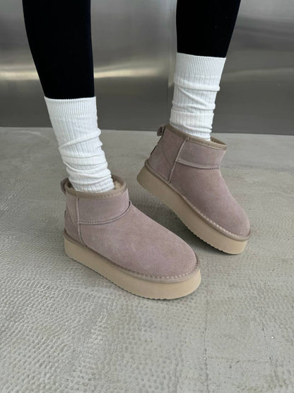 UGG Ultra Mini Platform Beige Suede - oceanhype - 