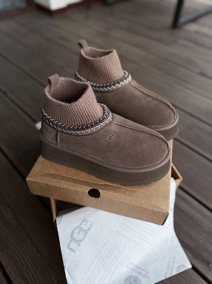 UGG Tasman Platform Sock Dusted Cocoa - oceanhype - 