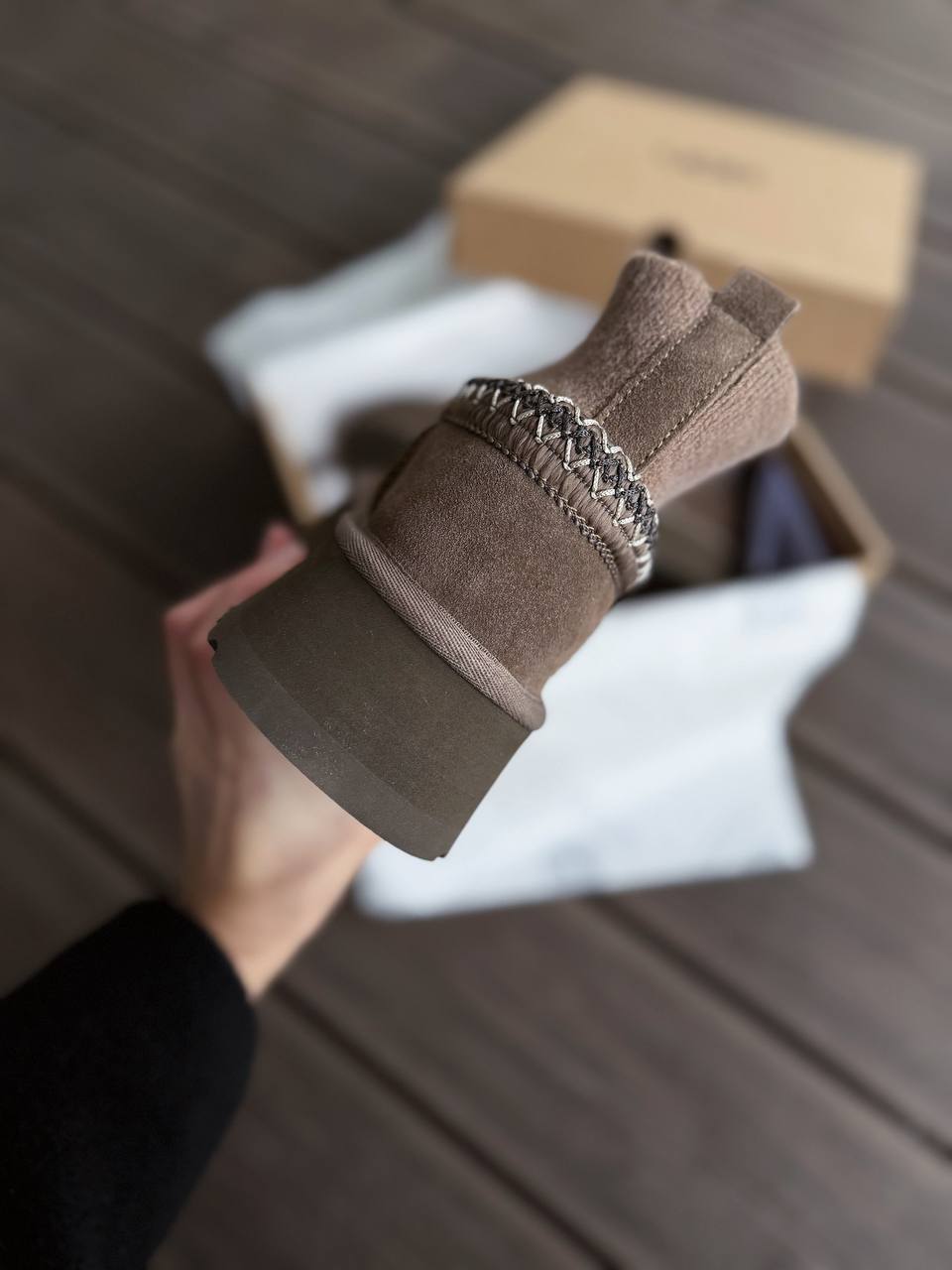 UGG Tasman Platform Sock Dusted Cocoa - oceanhype - 