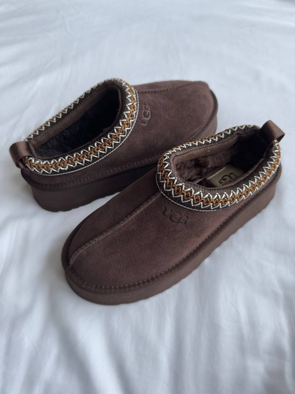 UGG Tasman Platform Slippers Chocolate - oceanhype - 