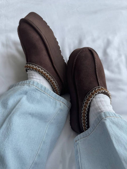 UGG Tasman Platform Slippers Chocolate - oceanhype - 