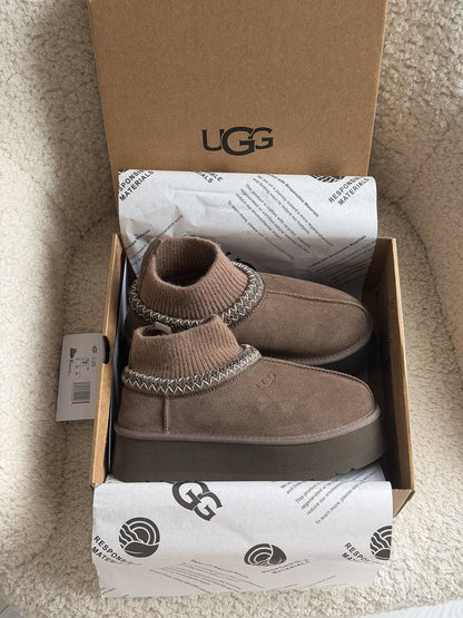 UGG Tasman Platform Sock Dusted Cocoa - oceanhype - 