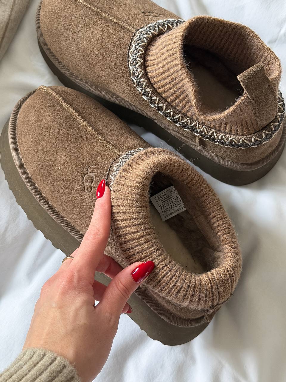 UGG Tasman Platform Sock Dusted Cocoa - oceanhype - 