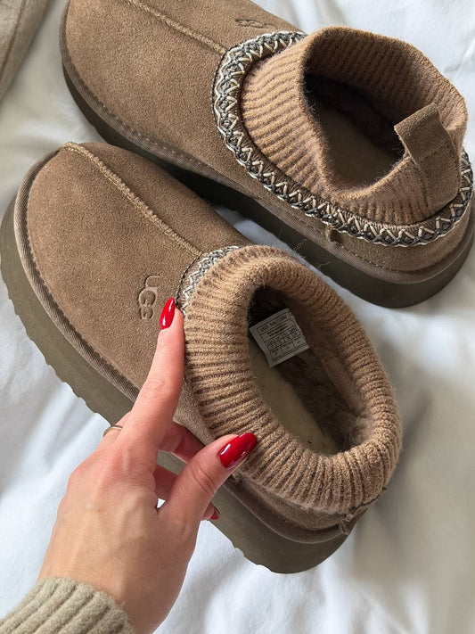 UGG Tasman Platform Sock Dusted Cocoa - oceanhype - 