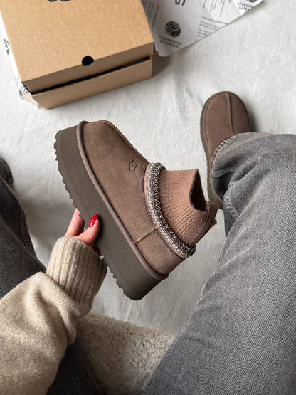 UGG Tasman Platform Sock Dusted Cocoa - oceanhype - 