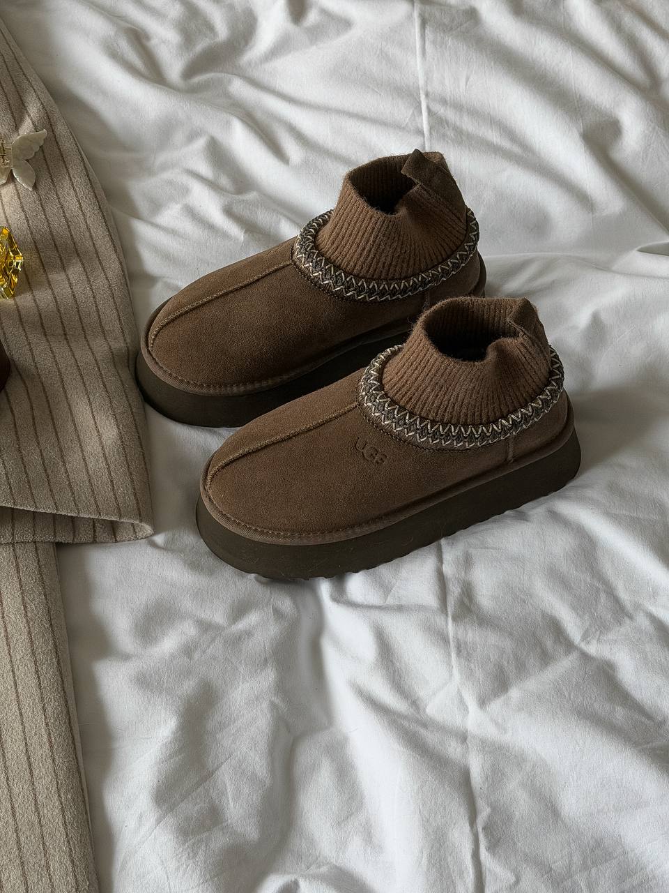 UGG Tasman Platform Sock Dusted Cocoa - oceanhype - 