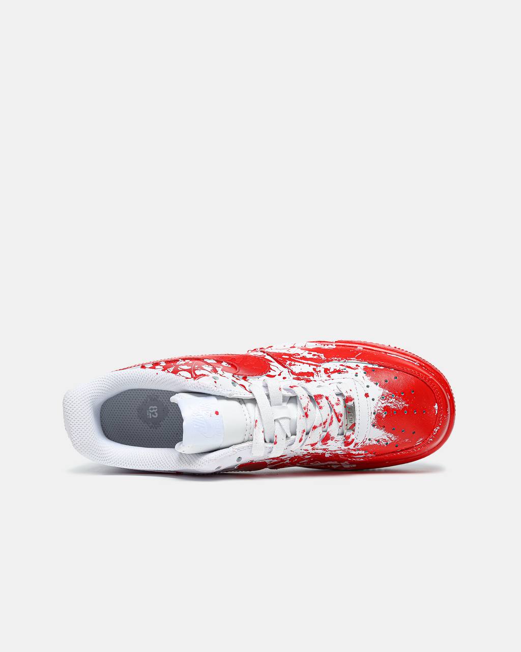 Nike Air Force 1 Custom Blood White Red - oceanhype - 