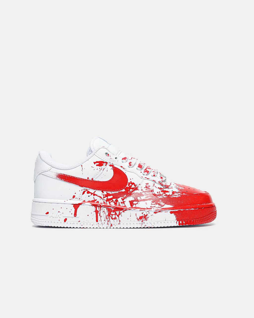 Nike Air Force 1 Custom Blood White Red - oceanhype - 