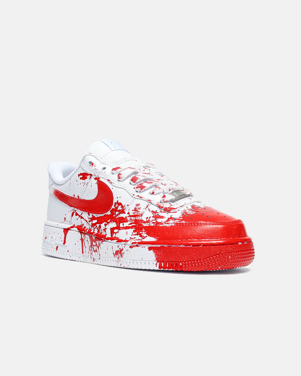 Nike Air Force 1 Custom Blood White Red - oceanhype - 