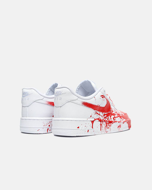 Nike Air Force 1 Custom Blood White Red - oceanhype - 