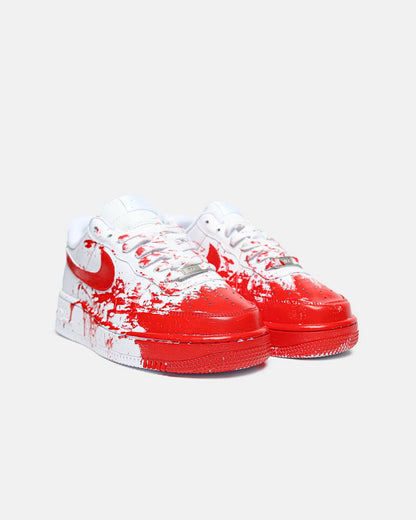 Nike Air Force 1 Custom Blood White Red - oceanhype - 