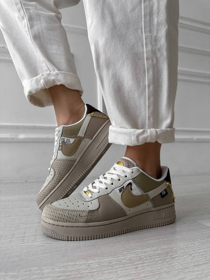 Nike Air Force 1 Low Tan Bling Beige Cream - oceanhype - 