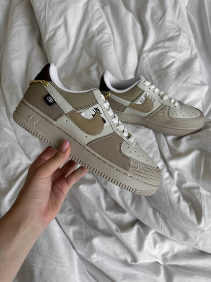 Nike Air Force 1 Low Tan Bling Beige Cream - oceanhype - 