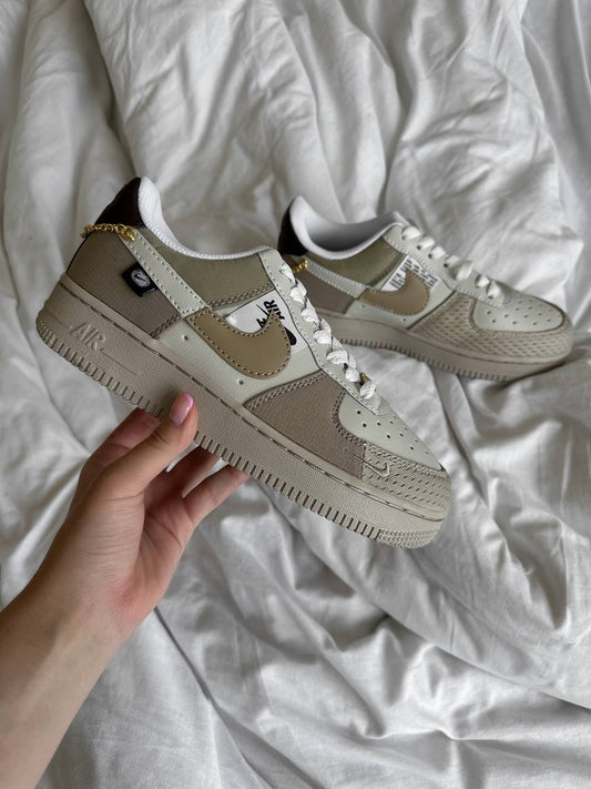 Nike Air Force 1 Low Tan Bling Beige Cream - oceanhype - 