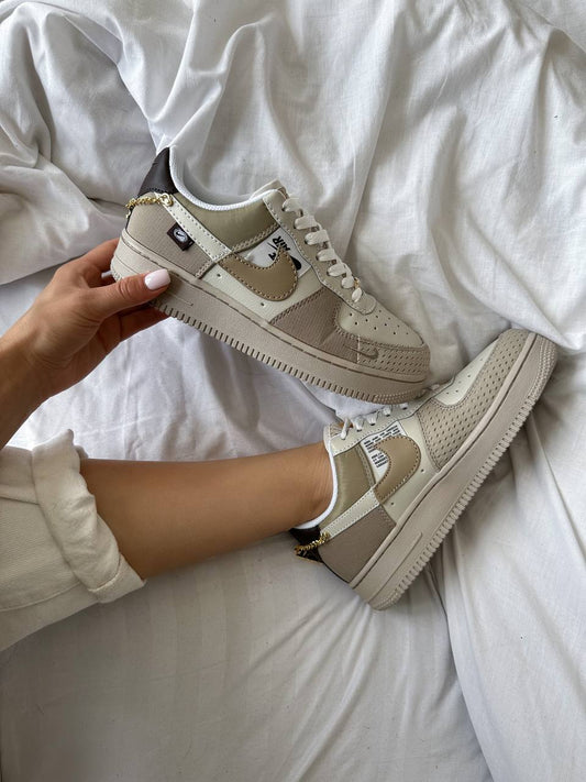 Nike Air Force 1 Low Tan Bling Beige Cream - oceanhype - 