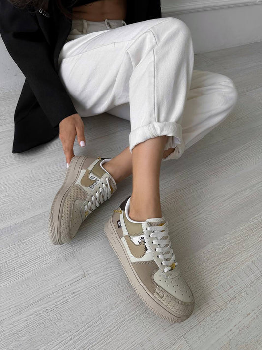 Nike Air Force 1 Low Tan Bling Beige Cream - oceanhype - 