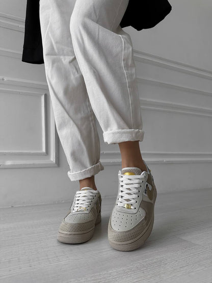 Nike Air Force 1 Low Tan Bling Beige Cream - oceanhype - 