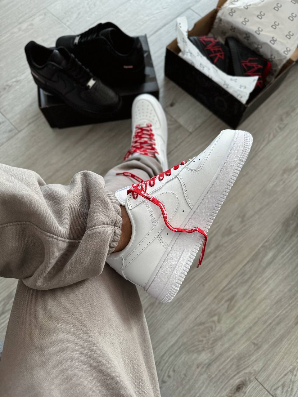 Nike Air Force 1 Low Supreme White - oceanhype - 