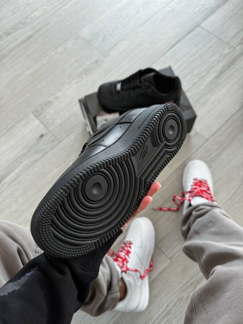 Nike Air Force 1 Low Supreme Black - oceanhype - 