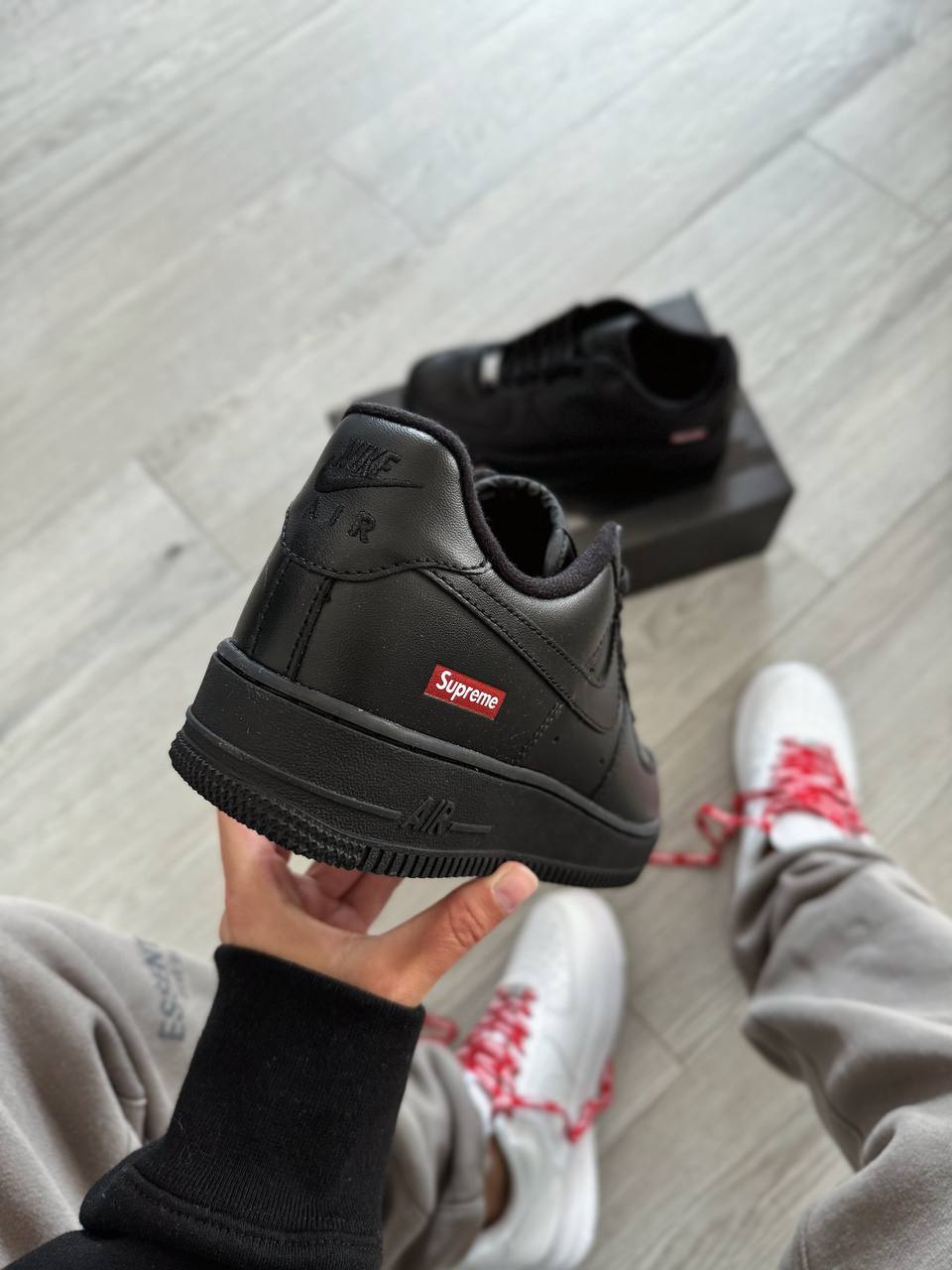 Nike Air Force 1 Low Supreme Black - oceanhype - 