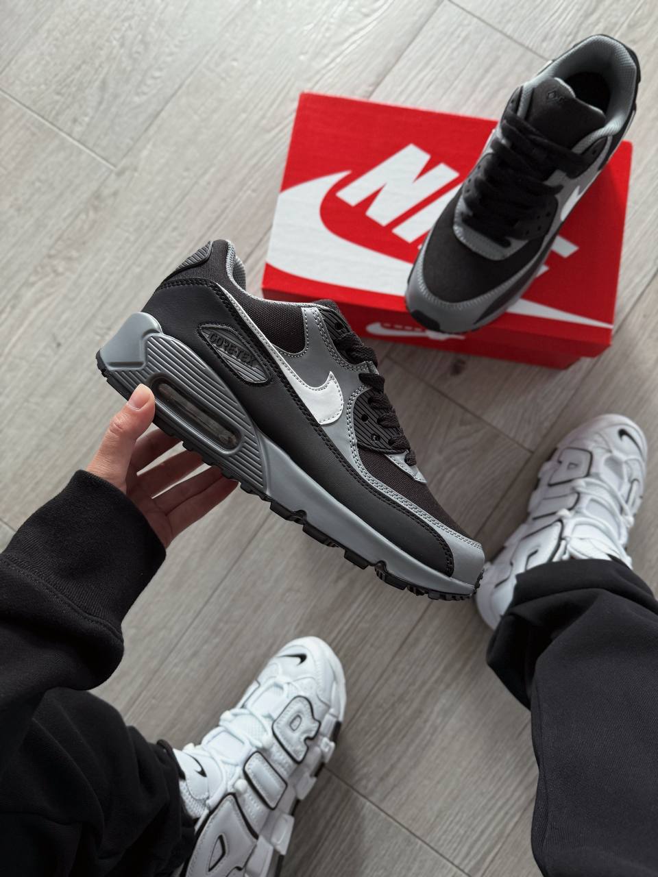 Nike Air Max 90 Gore - Tex Shoes Grey Black - oceanhype - 