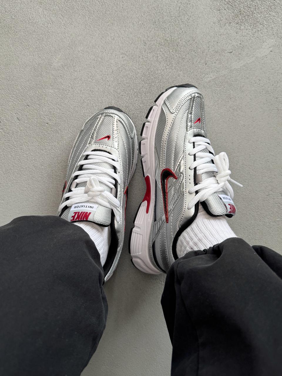 Nike Initiator Metallic Silver Red - oceanhype - 