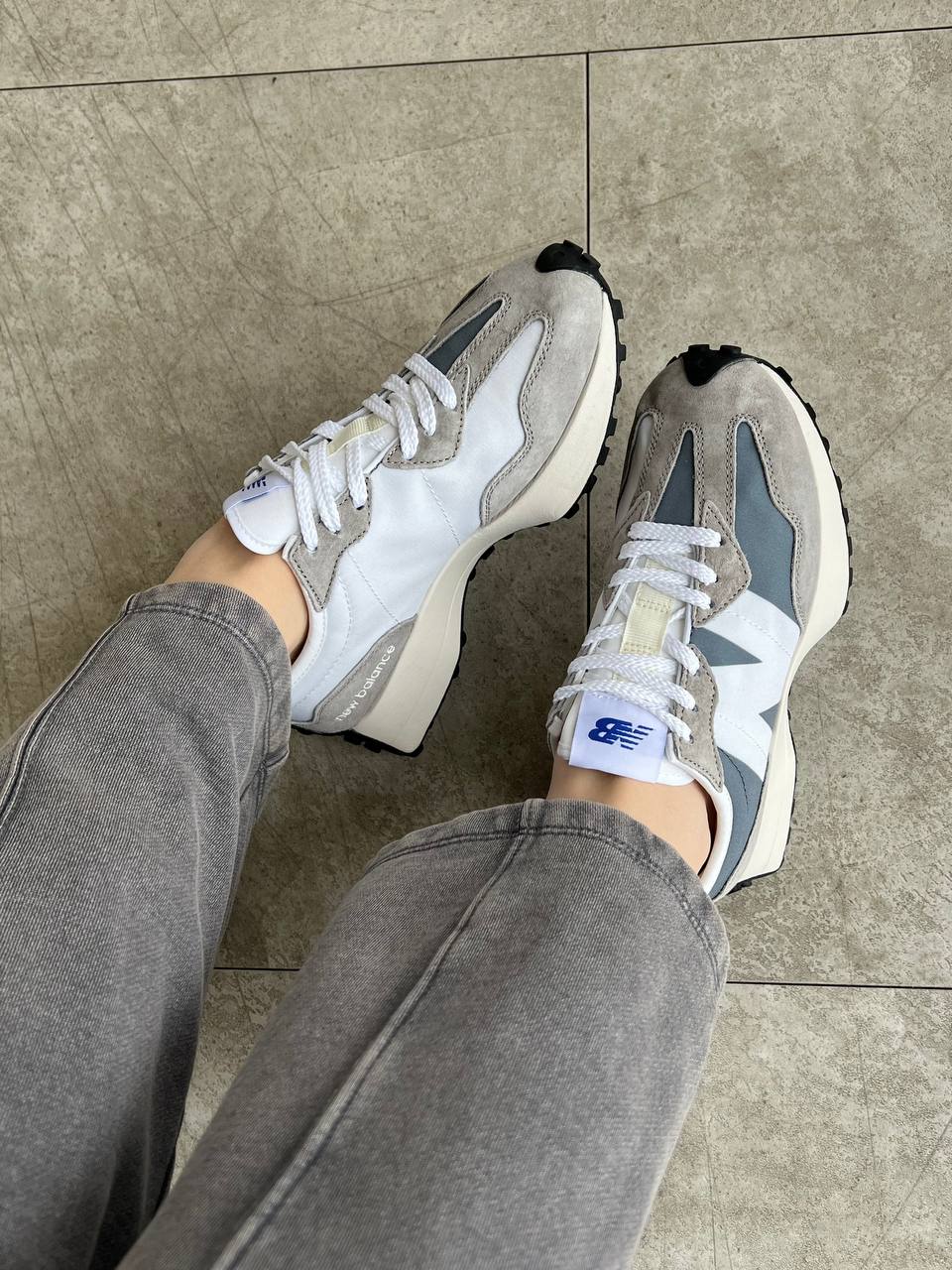 New Balance 327 White Grey - oceanhype - 