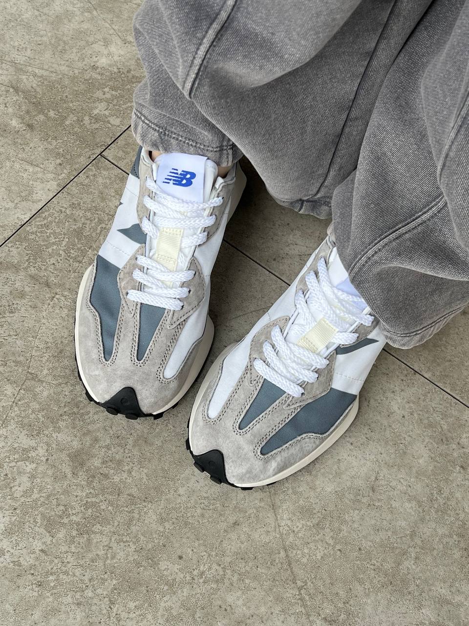 New Balance 327 White Grey - oceanhype - 