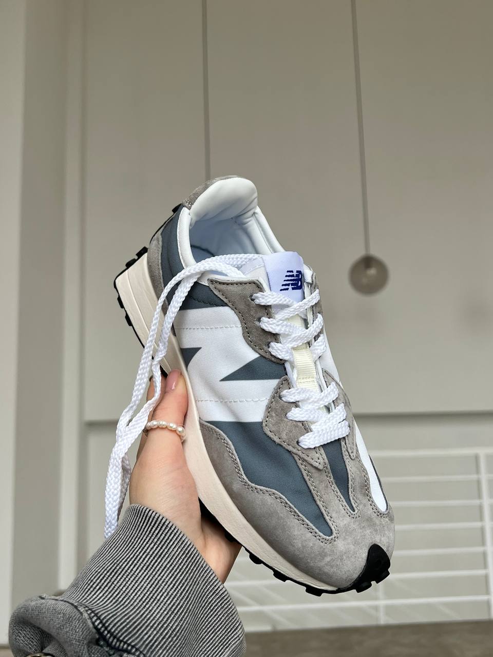 New Balance 327 White Grey - oceanhype - 