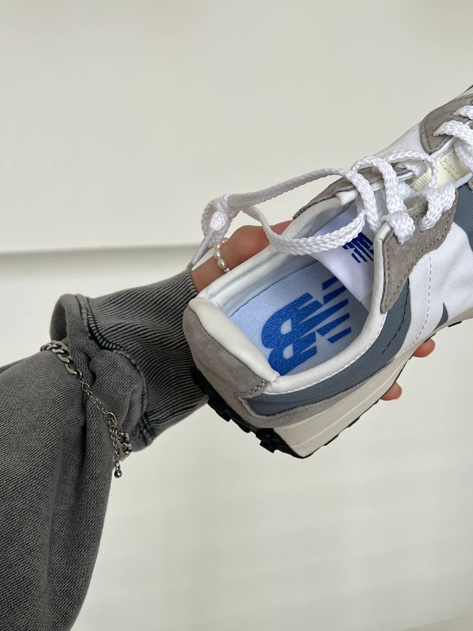 New Balance 327 White Grey - oceanhype - 