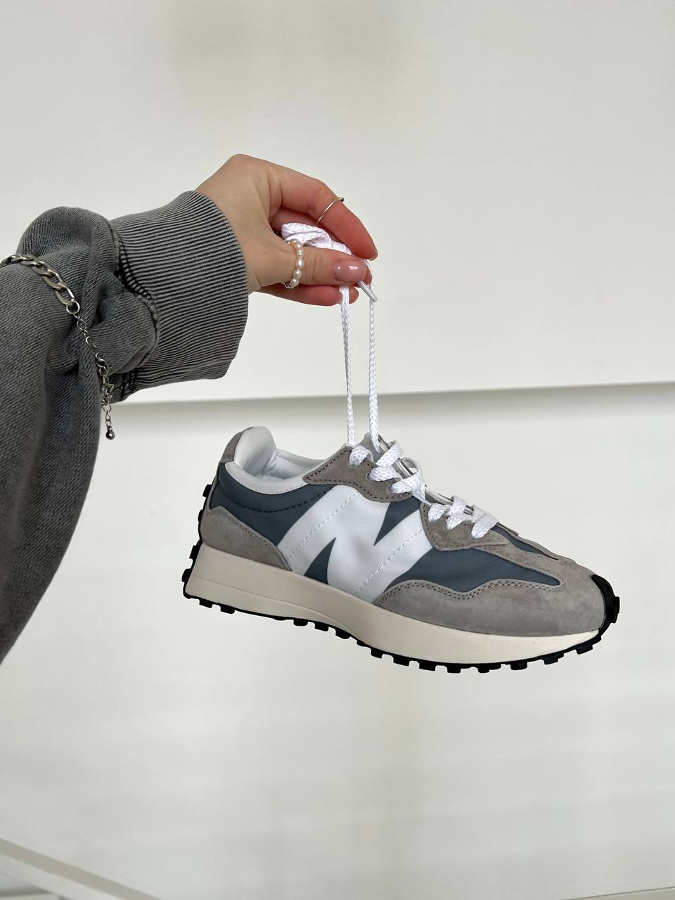 New Balance 327 White Grey - oceanhype - 