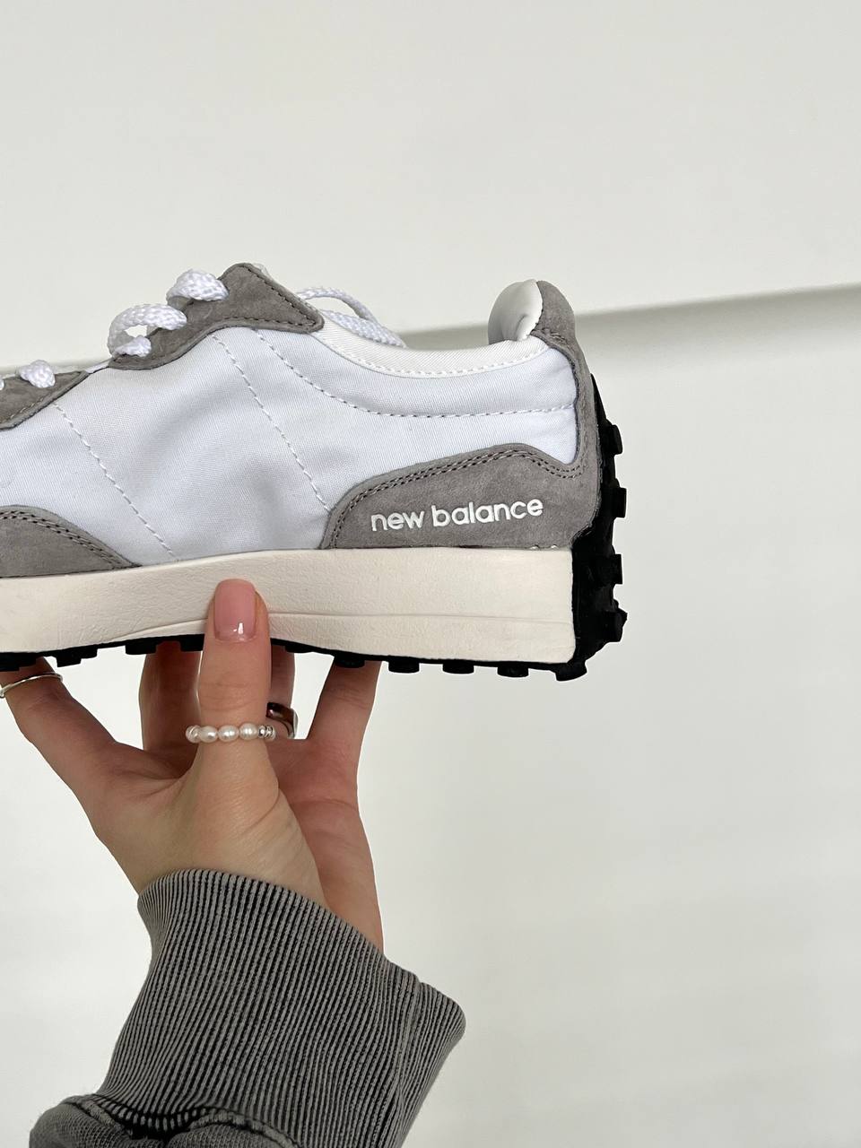 New Balance 327 White Grey - oceanhype - 