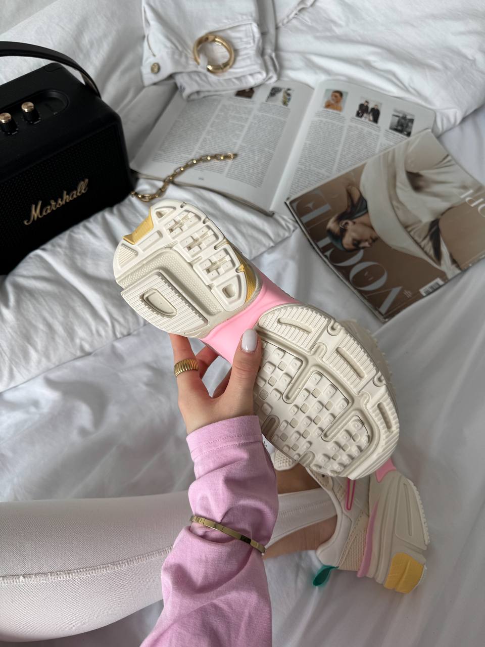 Nike V2K Runtekk Beige Pink Blue - oceanhype - 