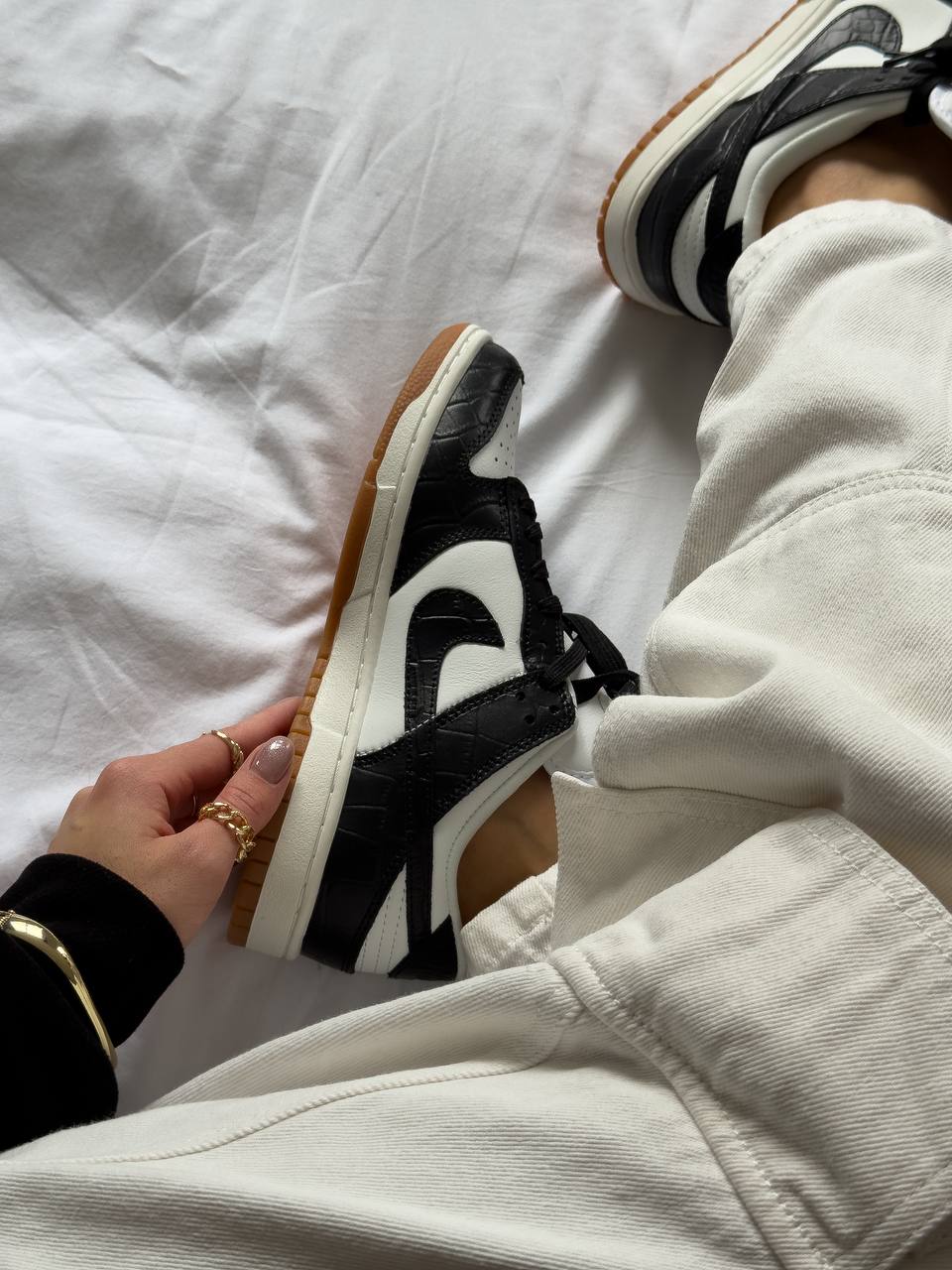 Nike Dunk Low LX Team Black Croc - oceanhype - 