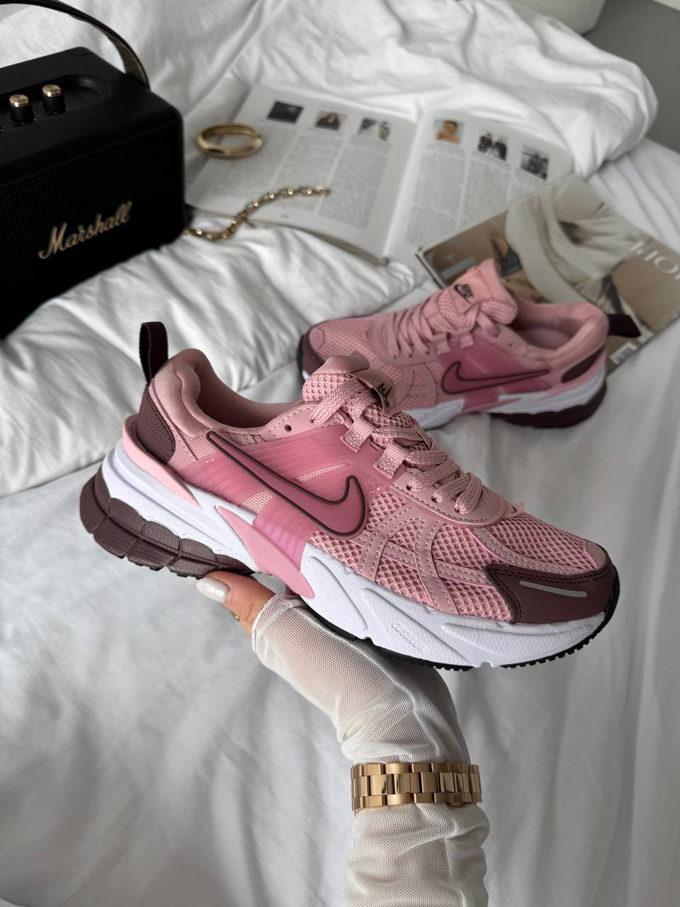 Nike V2K Runtekk Pink Bordo - oceanhype - 