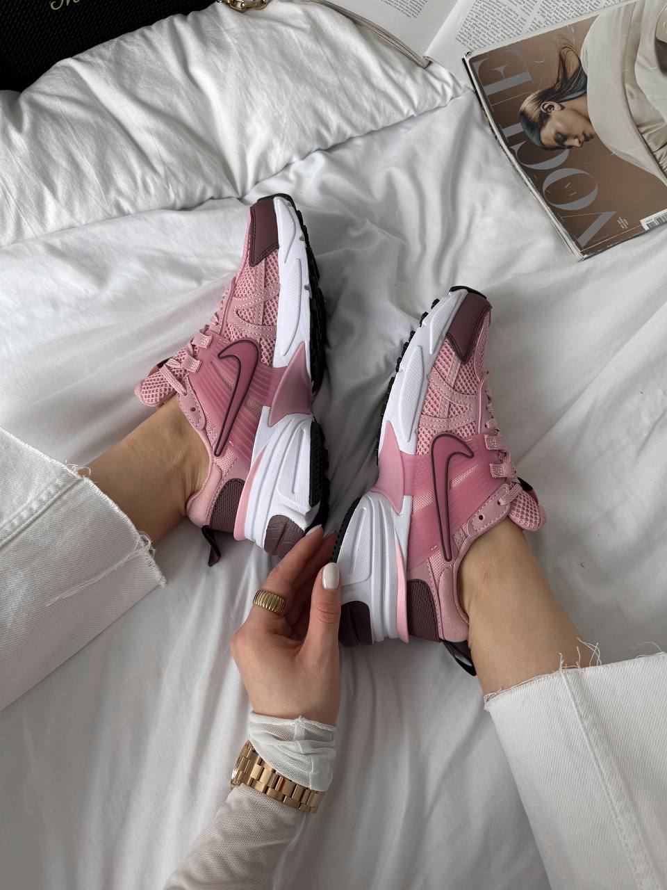 Nike V2K Runtekk Pink Bordo - oceanhype - 