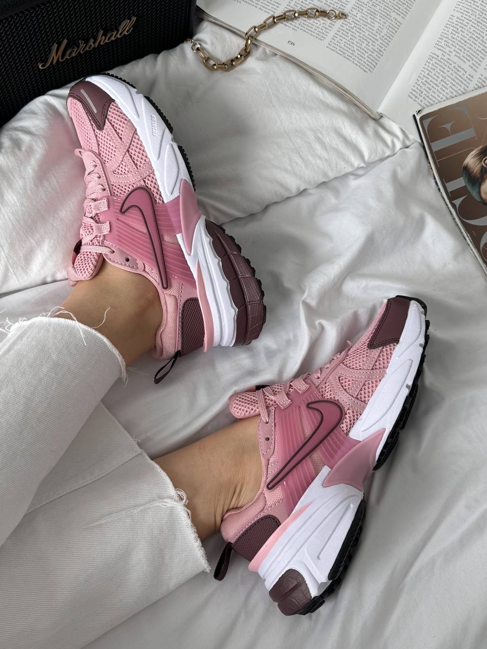 Nike V2K Runtekk Pink Bordo - oceanhype - 