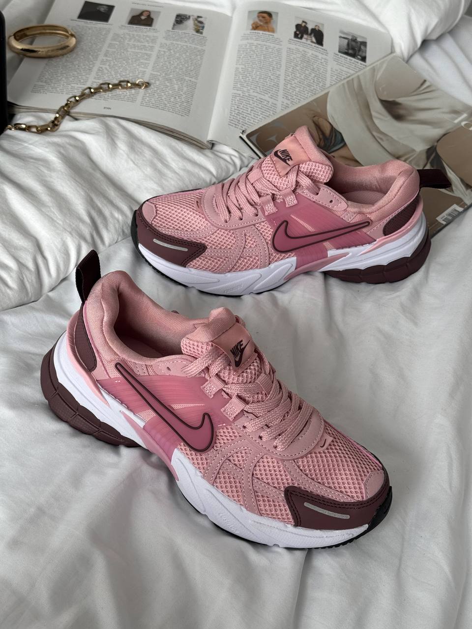 Nike V2K Runtekk Pink Bordo - oceanhype - 