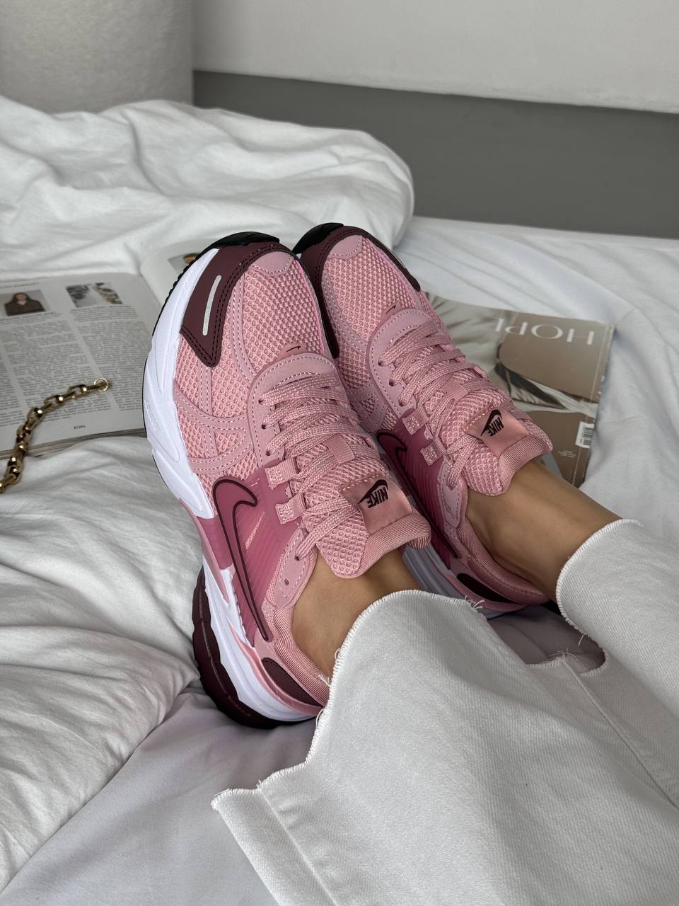 Nike V2K Runtekk Pink Bordo - oceanhype - 