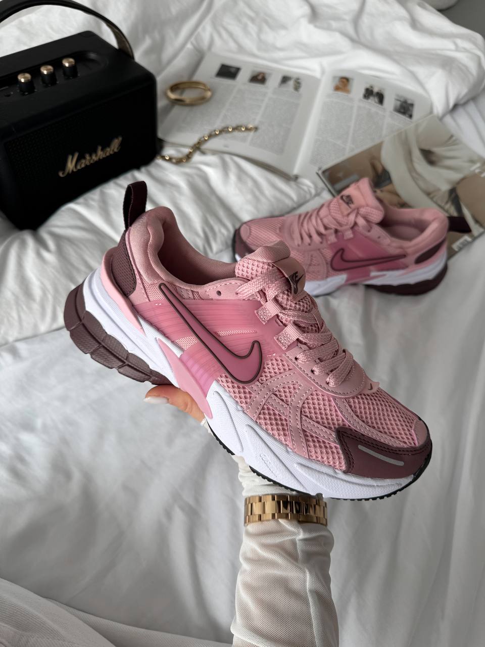 Nike V2K Runtekk Pink Bordo - oceanhype - 