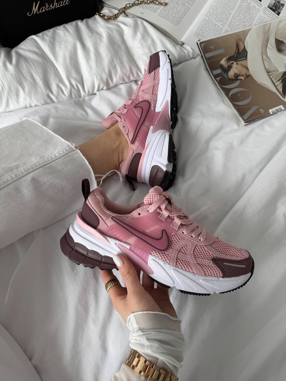 Nike V2K Runtekk Pink Bordo - oceanhype - 