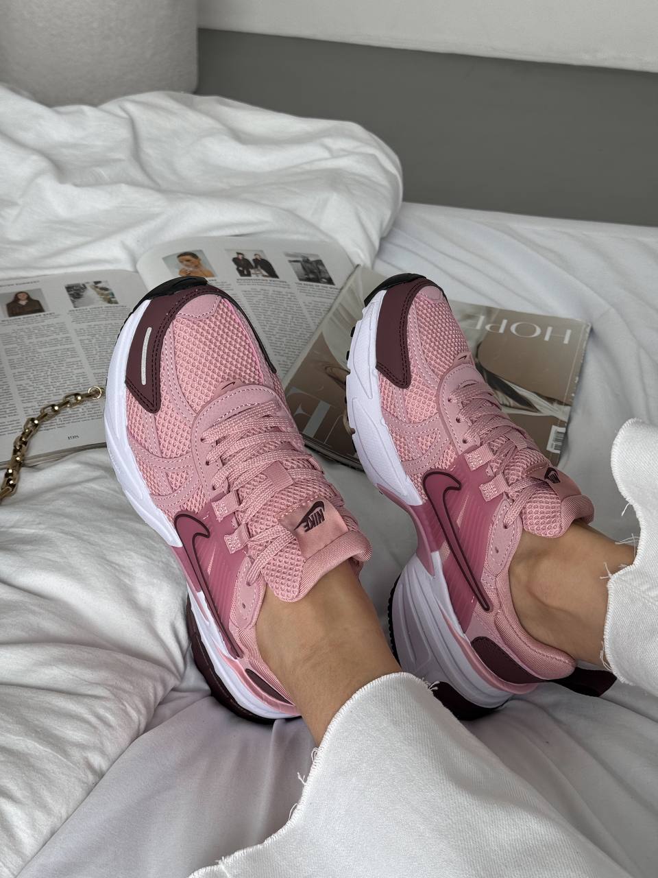 Nike V2K Runtekk Pink Bordo - oceanhype - 