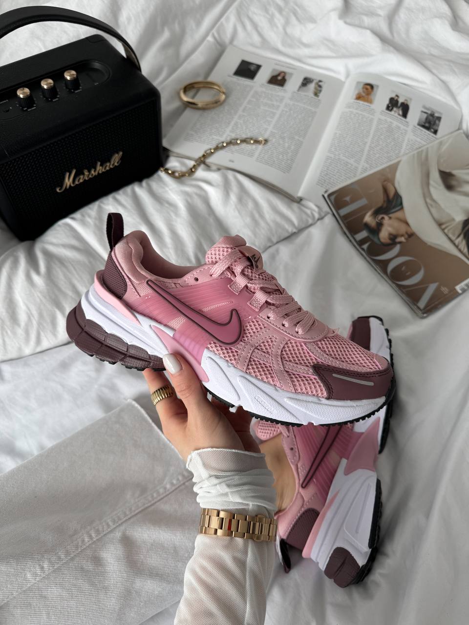 Nike V2K Runtekk Pink Bordo - oceanhype - 