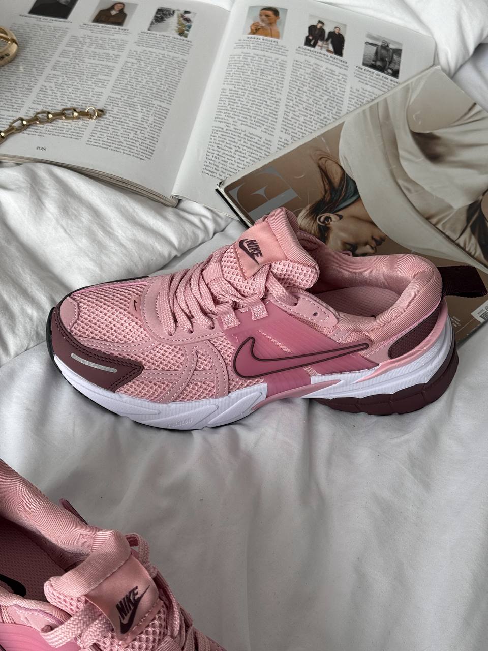 Nike V2K Runtekk Pink Bordo - oceanhype - 