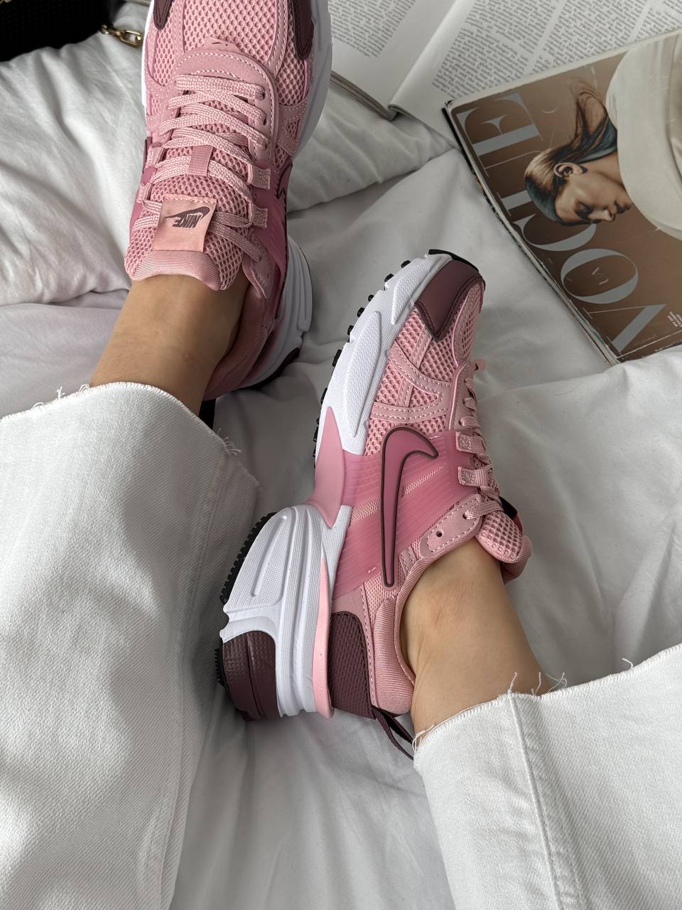 Nike V2K Runtekk Pink Bordo - oceanhype - 