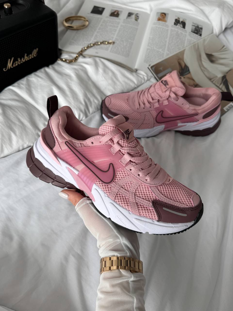 Nike V2K Runtekk Pink Bordo - oceanhype - 